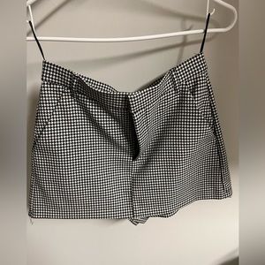 Zara checkered skort